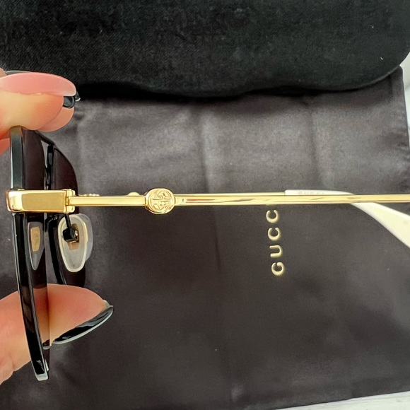 GUCCI 57mm aviator sunglasses - Picture 10 of 11